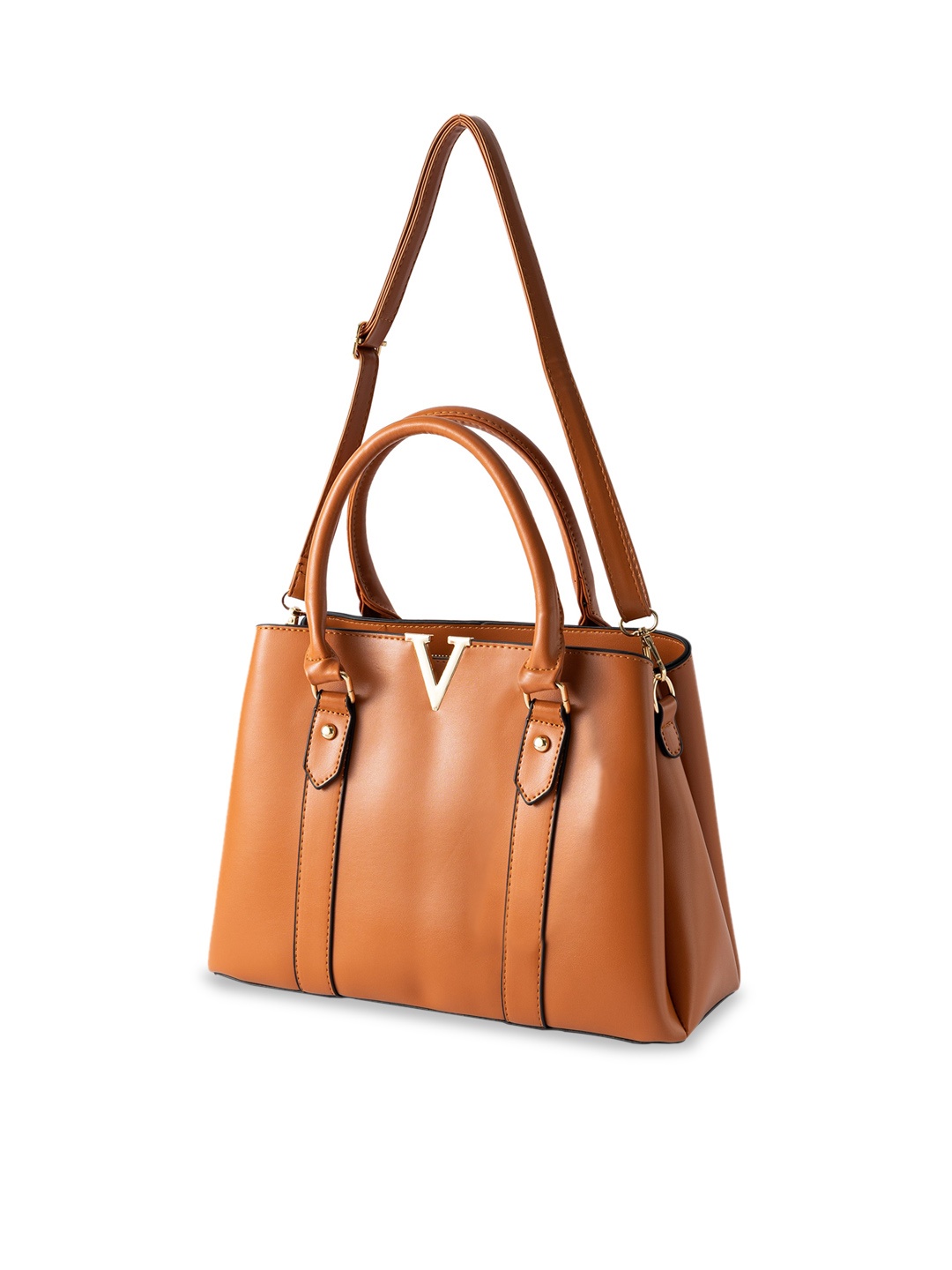 

Sasimo Structured Shoulder Bag, Brown