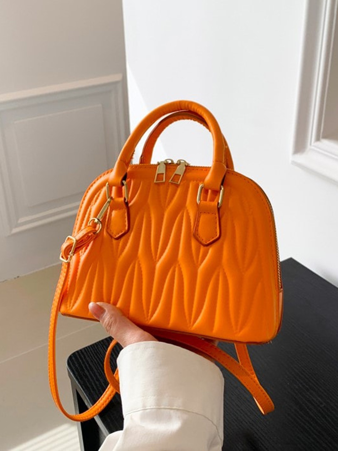 

Diva Dale PU Shopper Sling Bag Bag, Orange