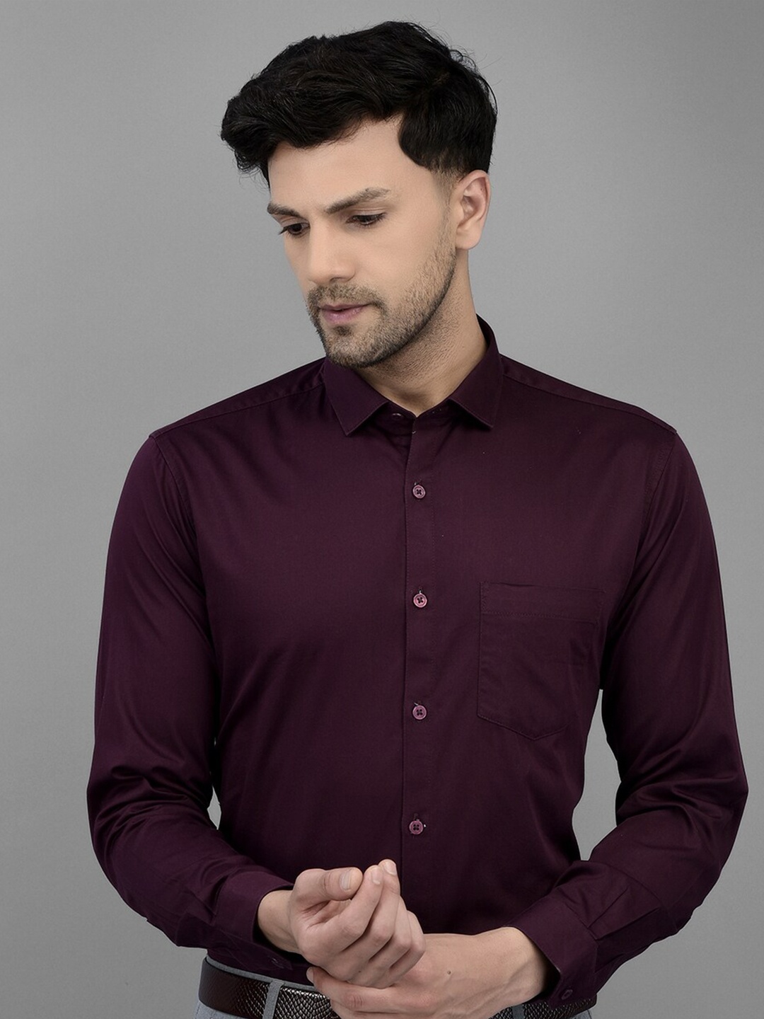 

Canary London Smart Slim Fit Formal Shirt, Burgundy
