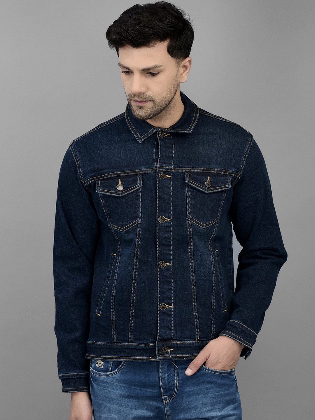 

Canary London Spread Collar Denim Jacket, Blue