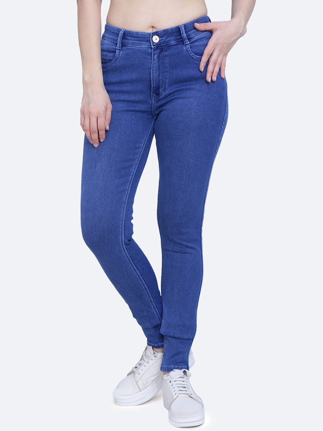 

FCK-3 Women Comfort High-Rise Stretchable Jeans, Blue