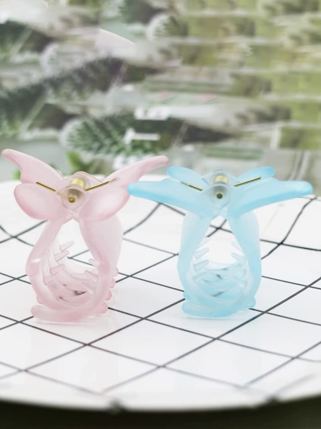 

CHRONEX Set of 6 Butterfly Claw Clip, Pink