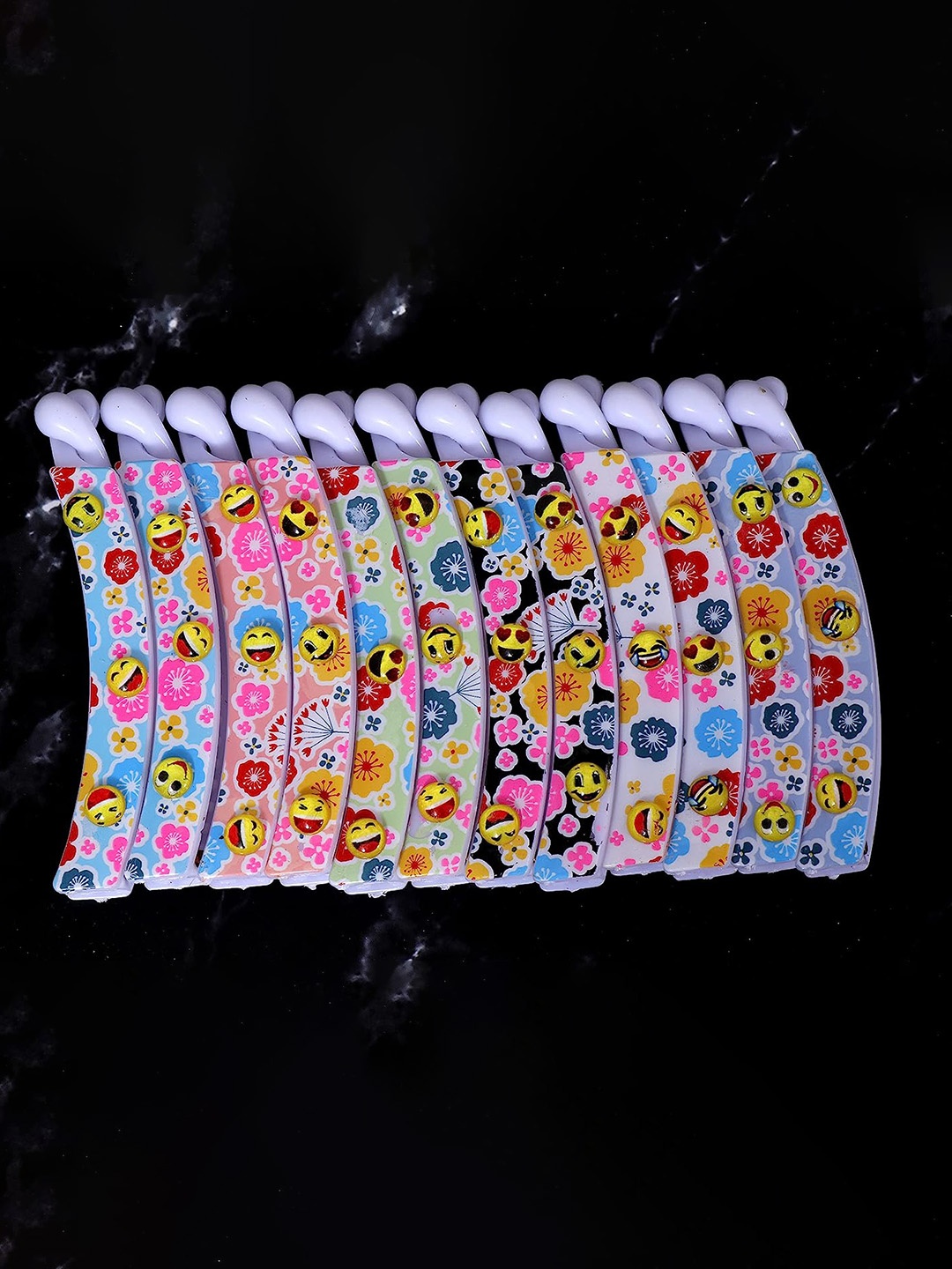

CHRONEX Set of 12 Banana Clips, Blue