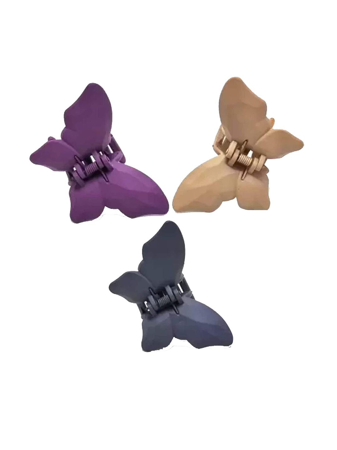 

CHRONEX Set of 3 Claw Clip, Purple