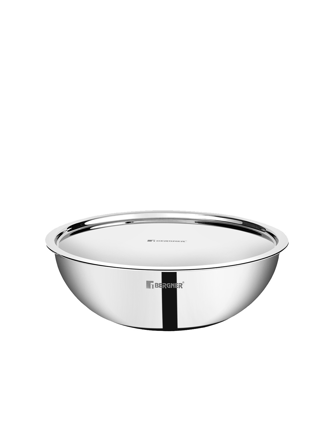 

BERGNER Tripro TriPly Stainless Steel Induction Base Cook and Serve Tasla 2.5L, Silver