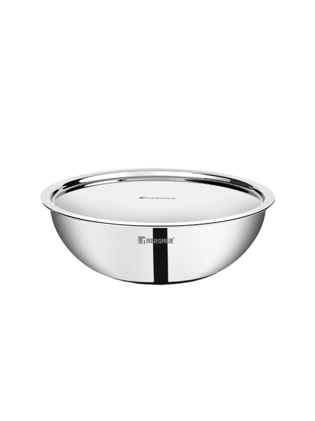 

Bergner Tripro TriPly Stainless Steel Cook and Serve 24 cm (3 L) Induction Base Tasla, Silver