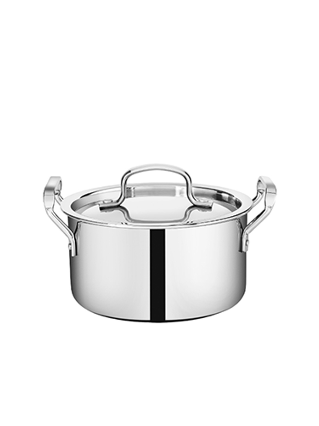 

BERGNER Tripro Tri-Ply Cook Induction Base Casserole with Lid (3.5 L), Silver