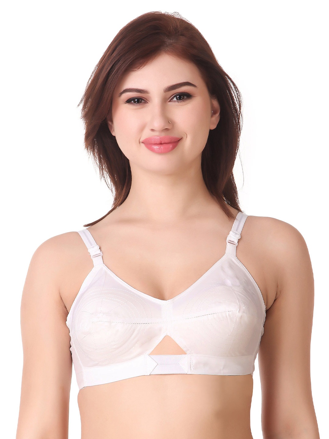 

Piylu Pack Of 3 Everyday Bra With Full Coverage Cut & Sew All Day Comfort, White