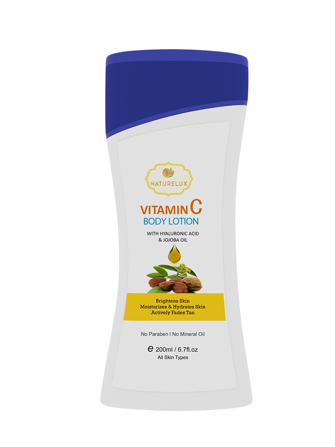 

NATURELUX Vitamin-C Body Lotion with Hyaluronic Acid & Jojoba Oil - 200ml, White