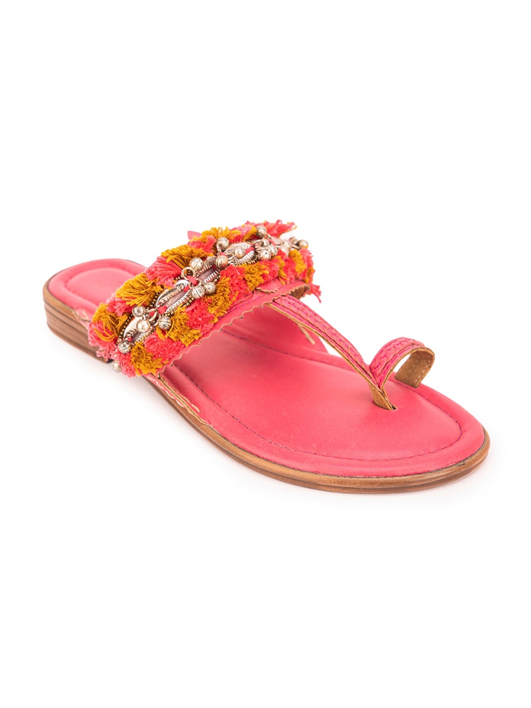 

5 ELEMENTS Embellished One Toe Flats, Pink