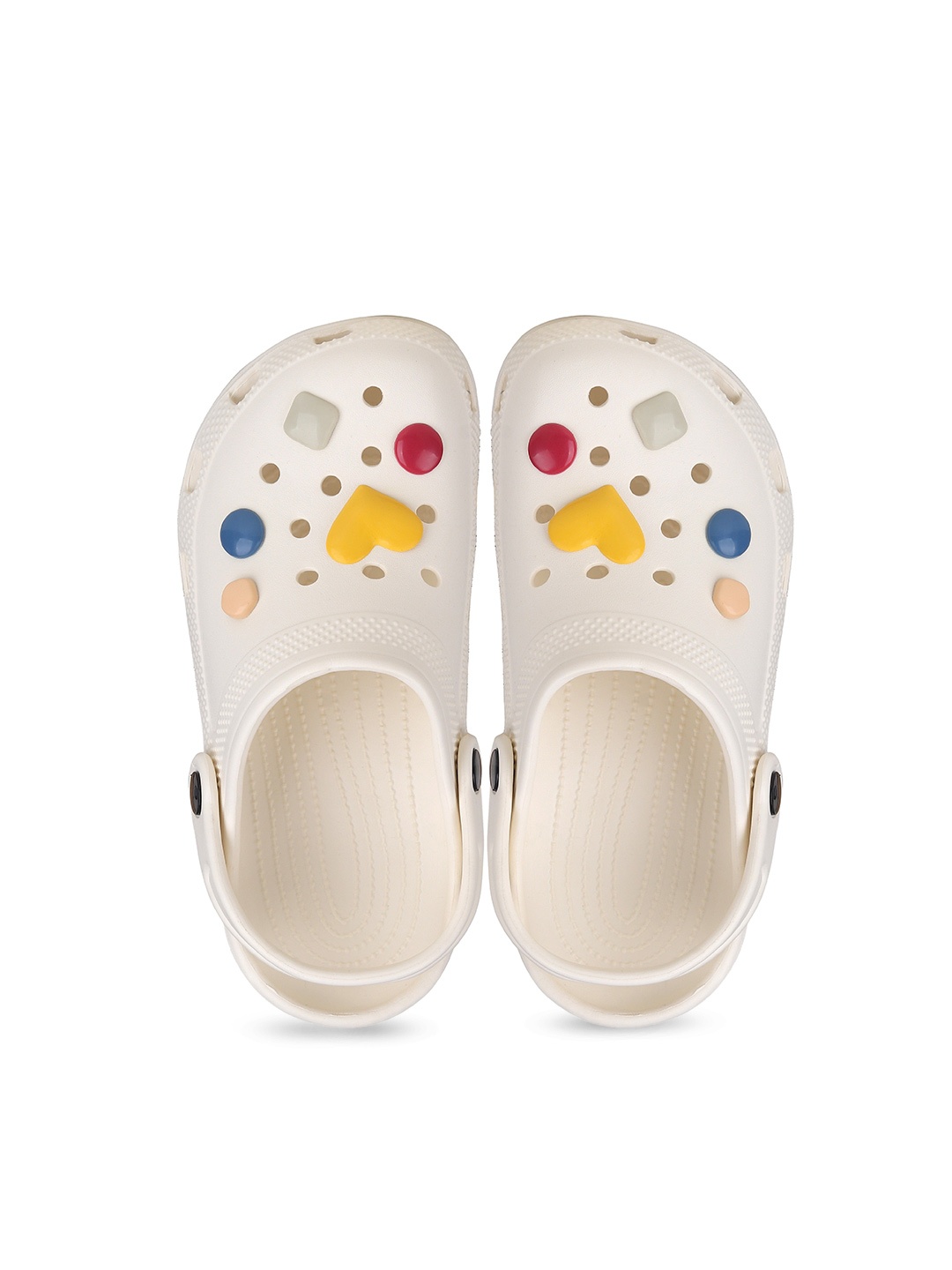 

CASSIEY Women Lightweight Croslite Clogs, Cream