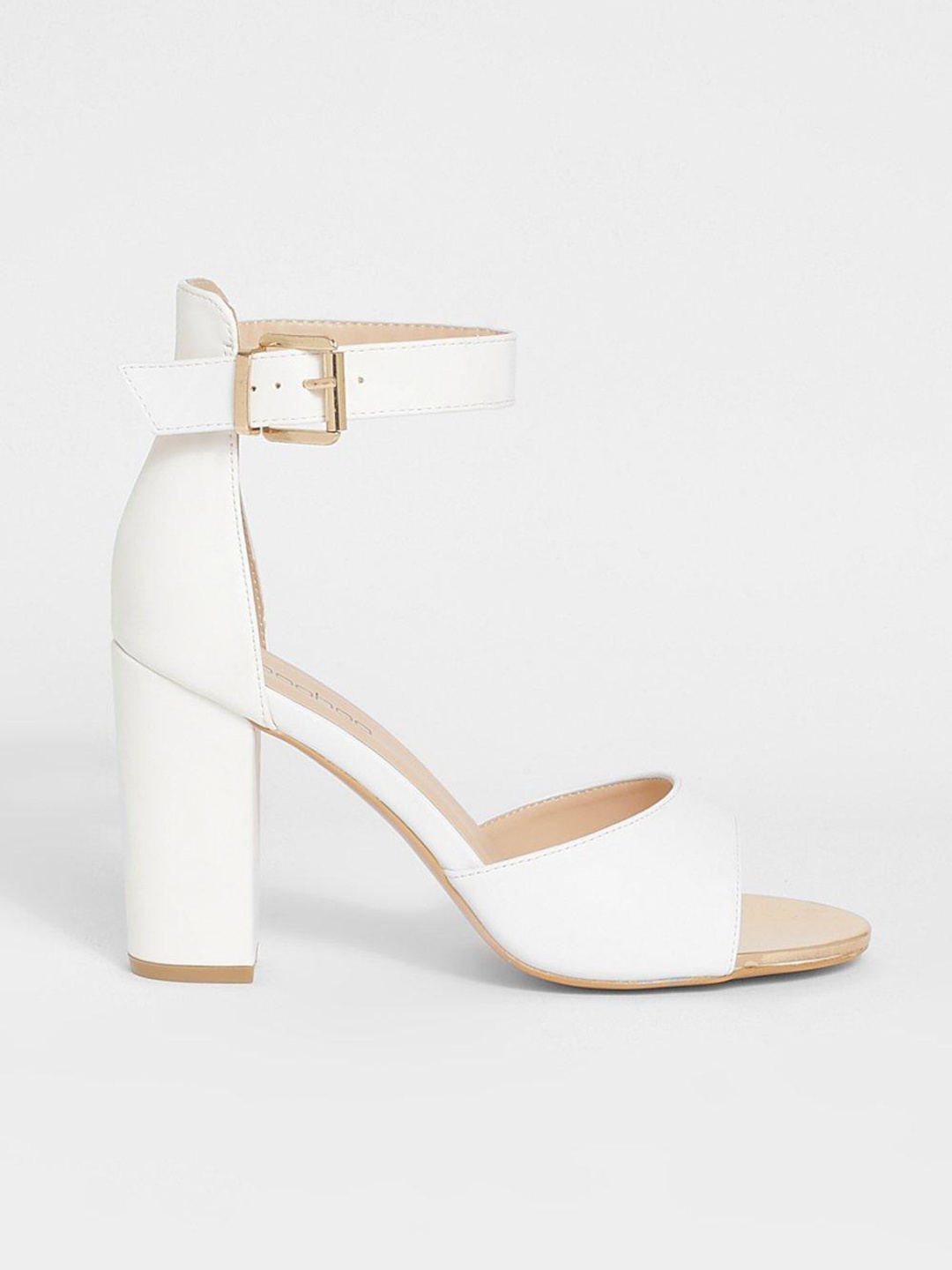 

Boohoo Women Mid-Top Block Heels, White