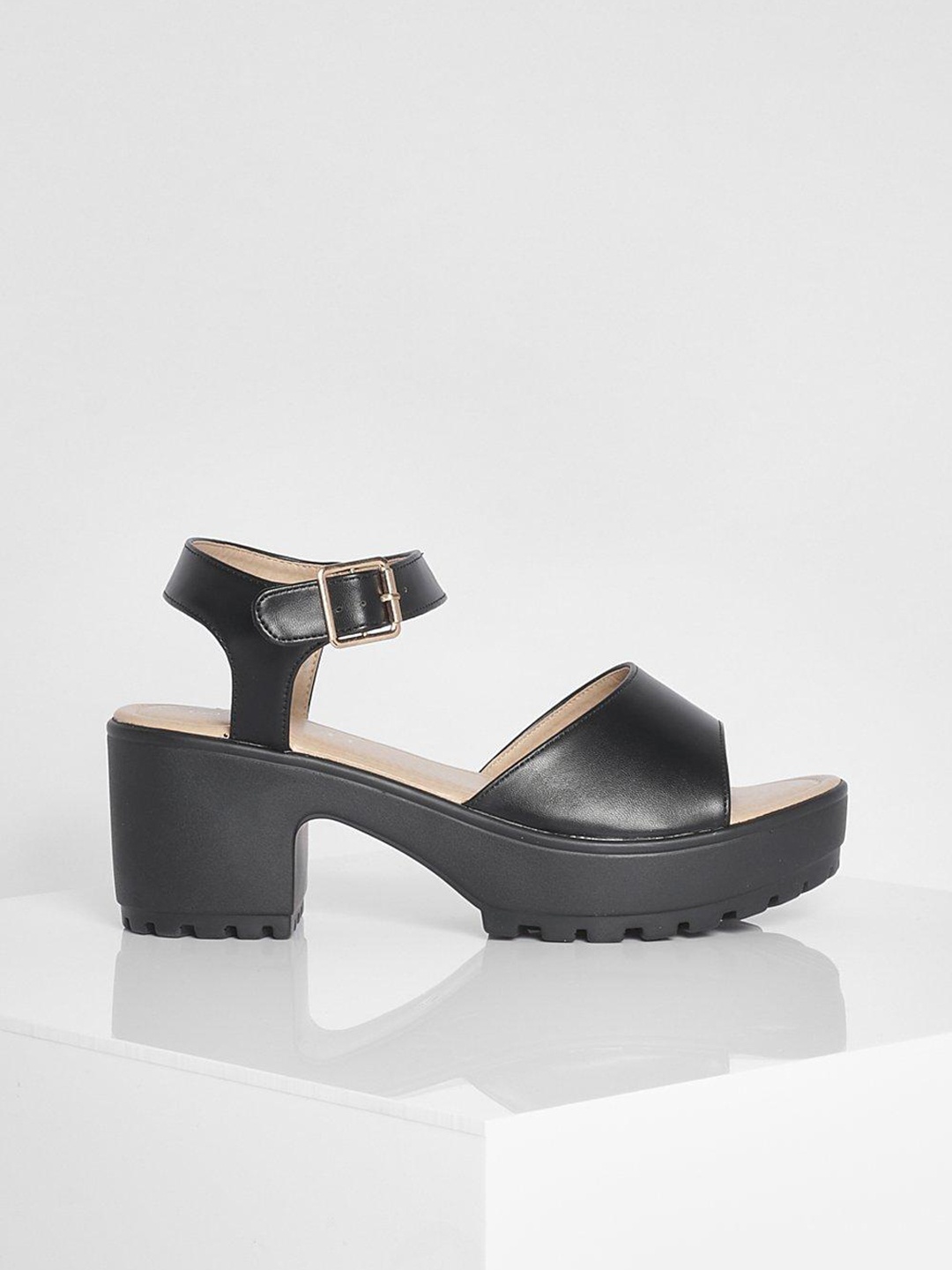 

Boohoo Women Platform Heels, Black
