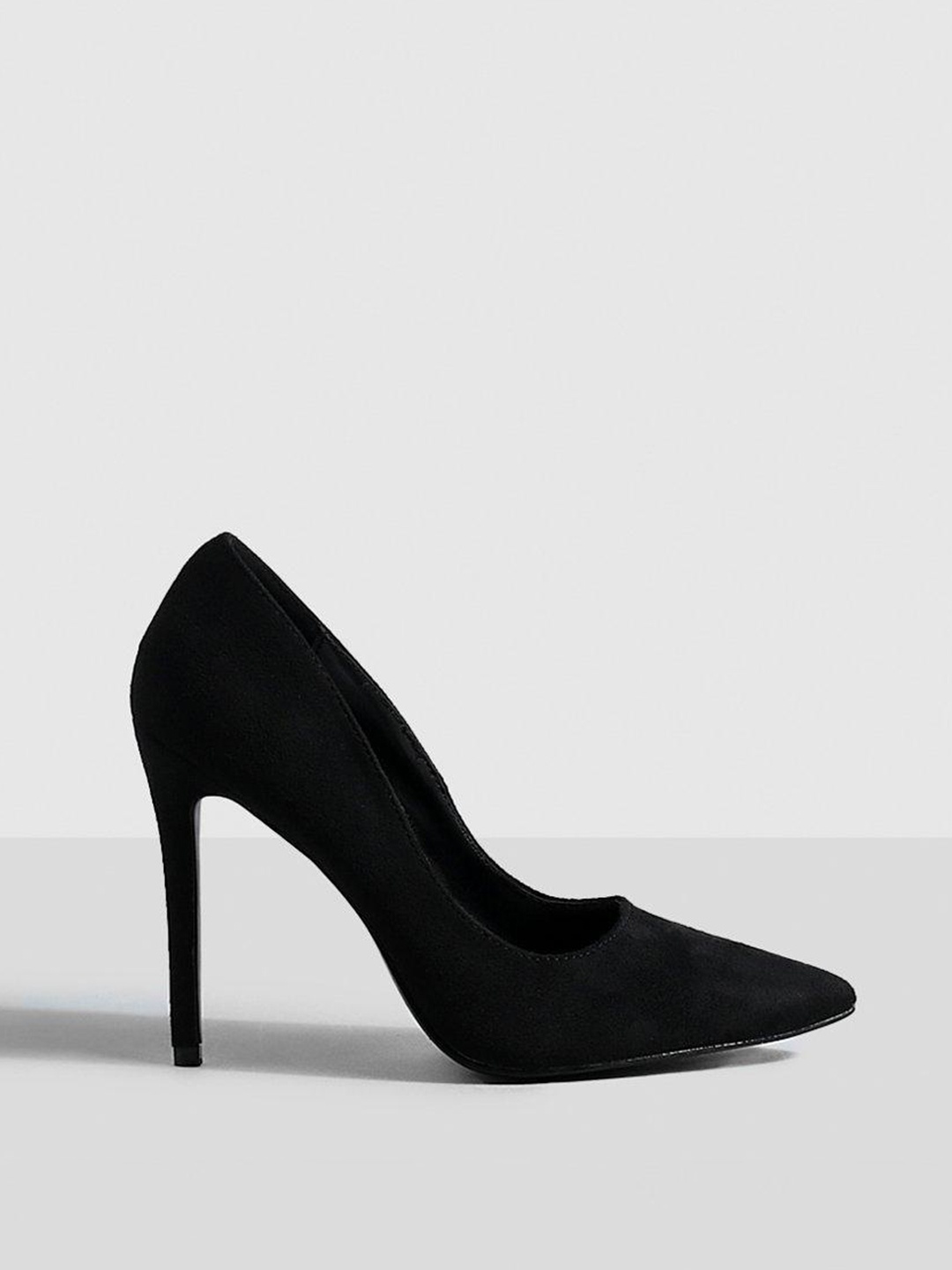 

Boohoo Suede Stiletto Pumps, Black