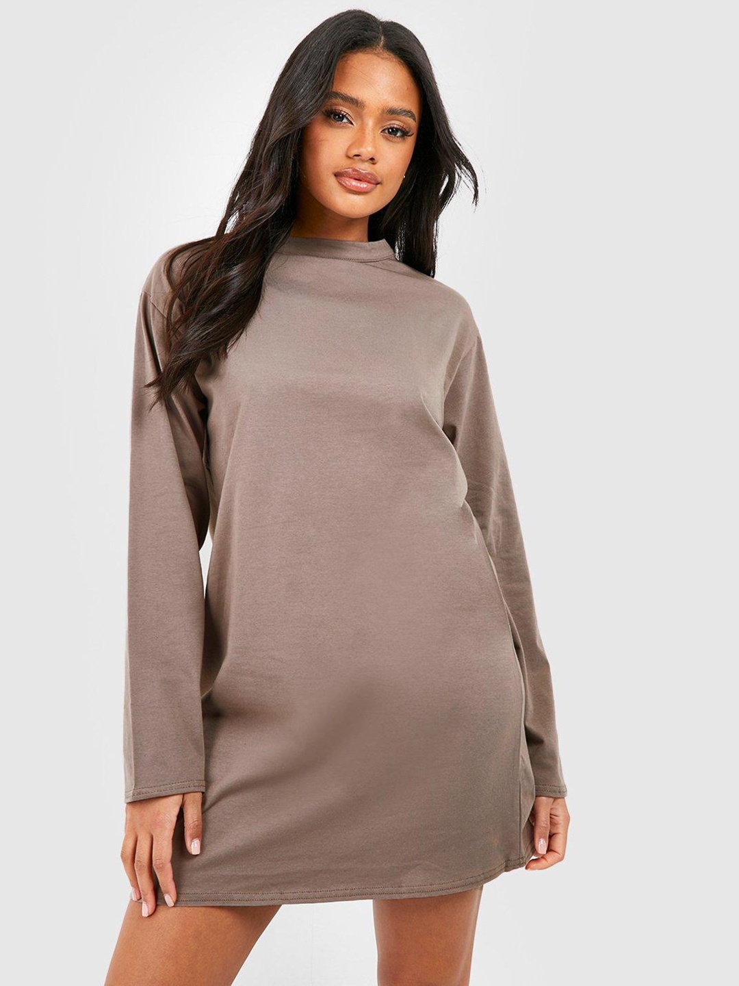 

Boohoo T-shirt Mini Dress, Brown