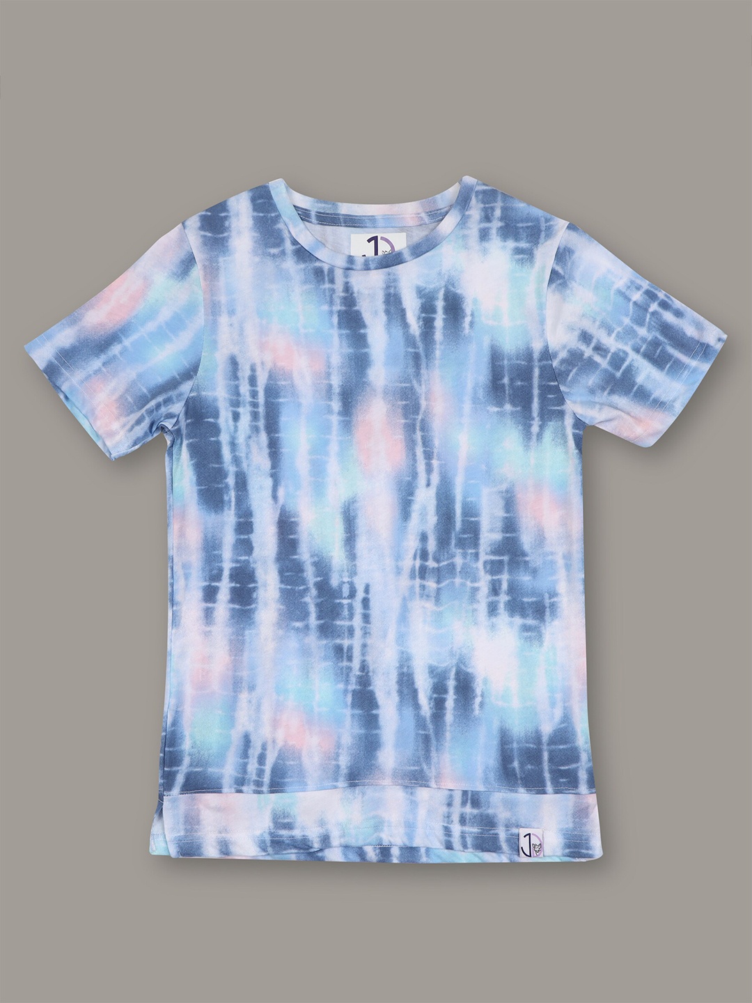 

Jumping Joey Boys Tie & Dyed Pure Cotton T-shirt, White