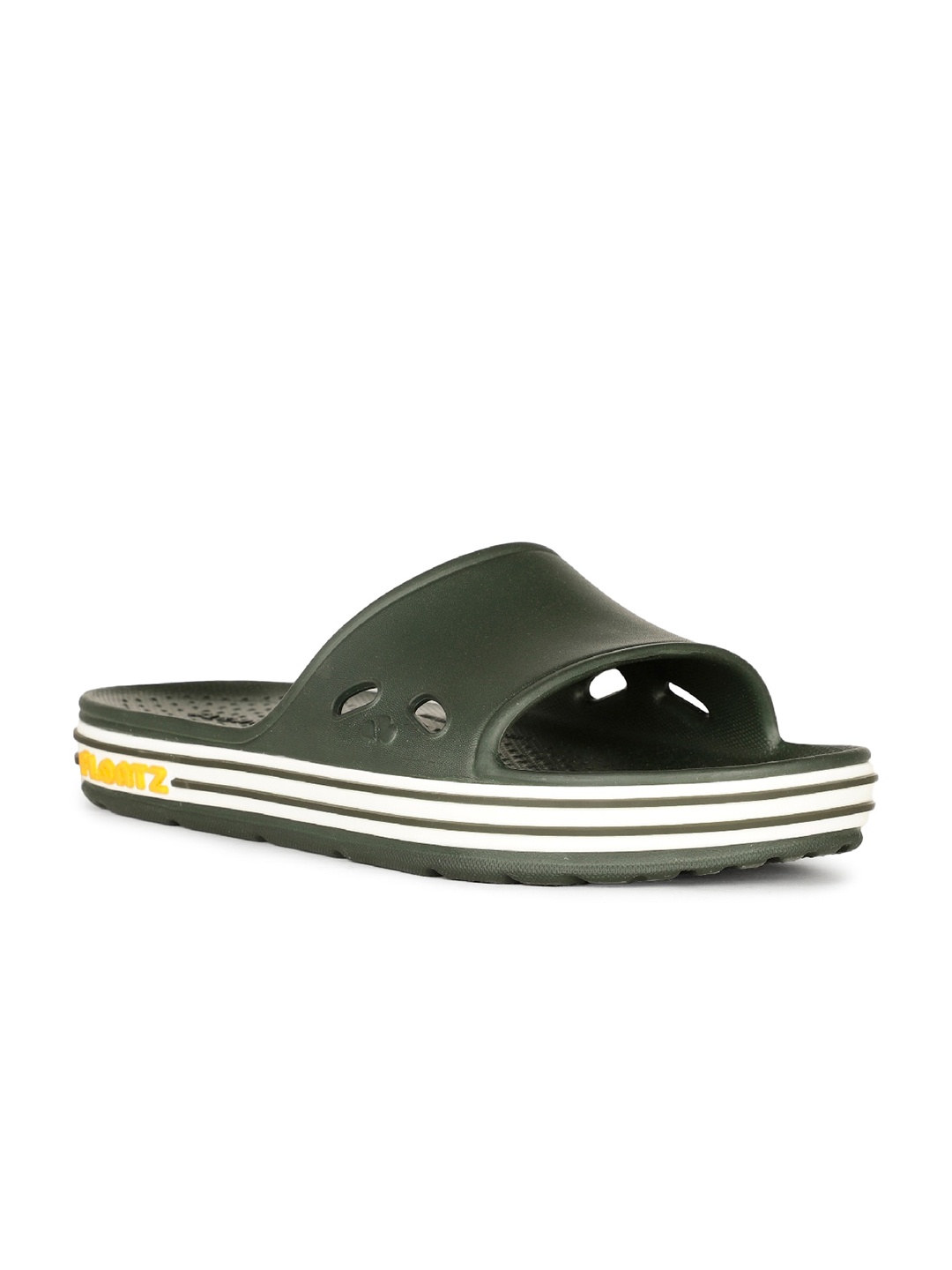 

Floatz Boys Rubber Sliders With Laser Cuts, Olive