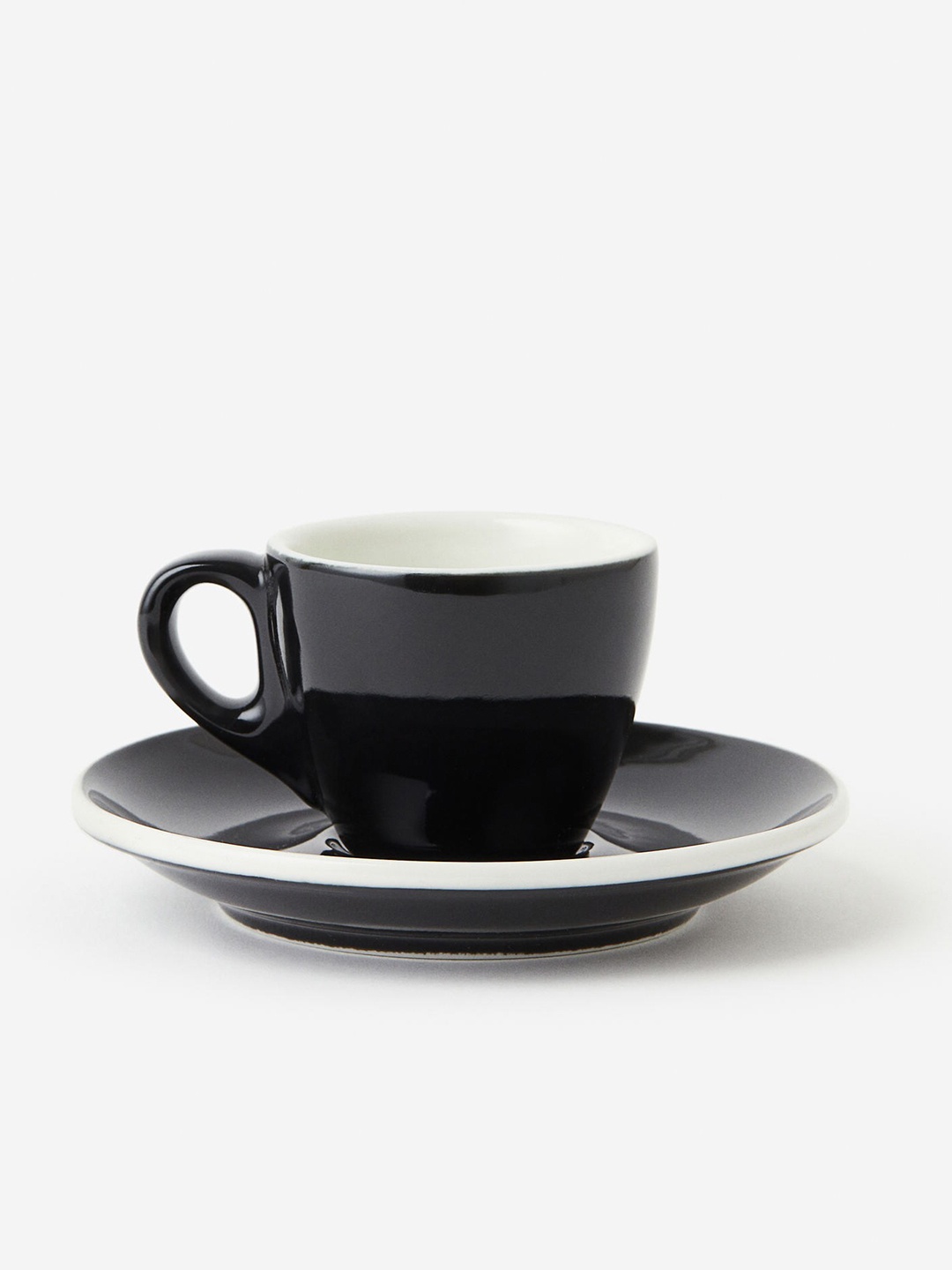 

H&M Black Espresso Cup & Saucer