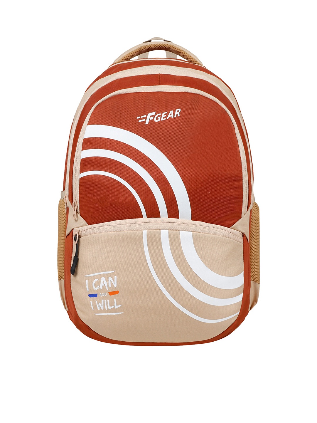 

F Gear Unisex Graphic Printed Medium Ergonomic Backpack, Red