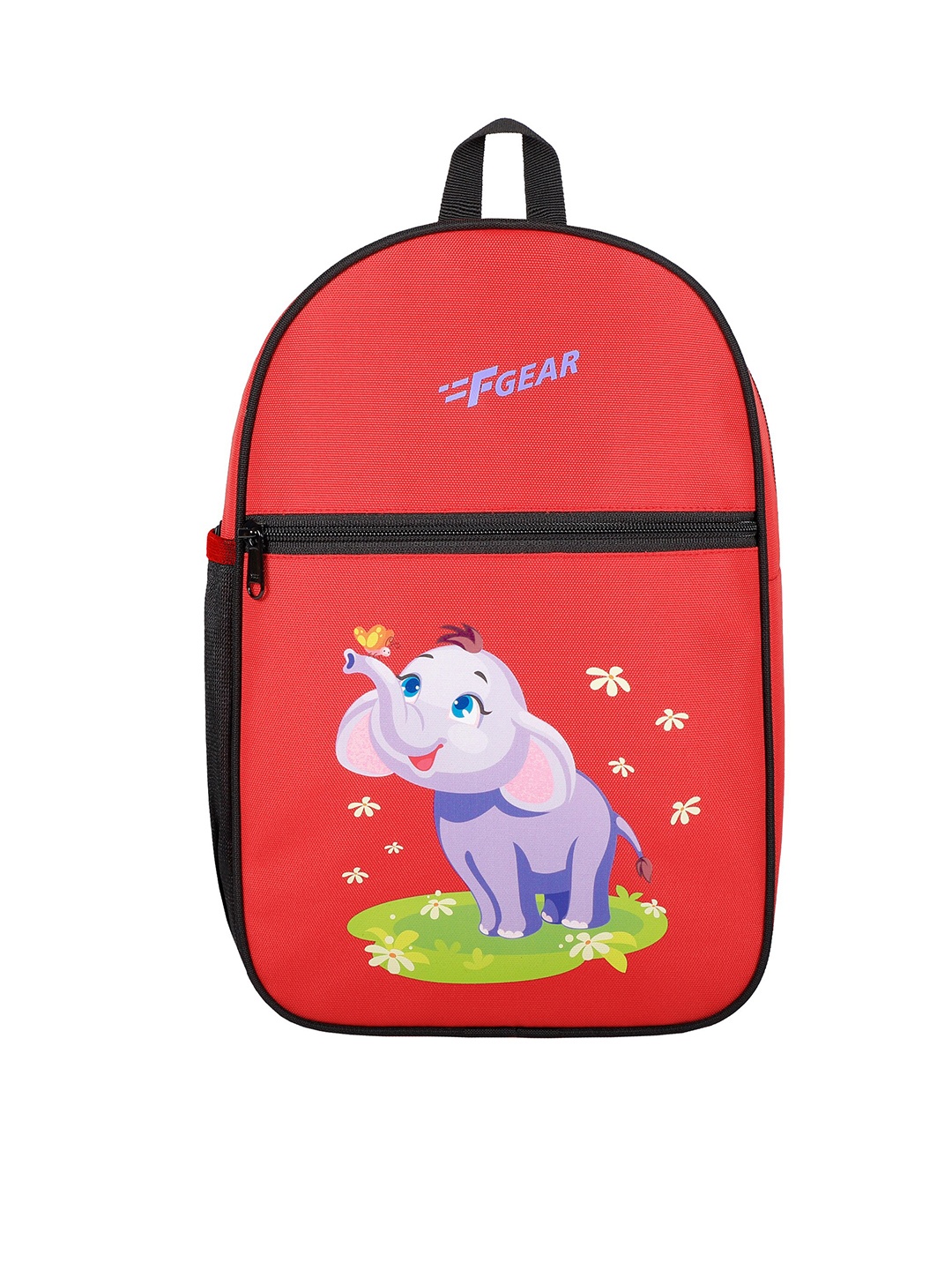 

F Gear Unisex Kids Graphic Printed Medium Padded Backpack, Red