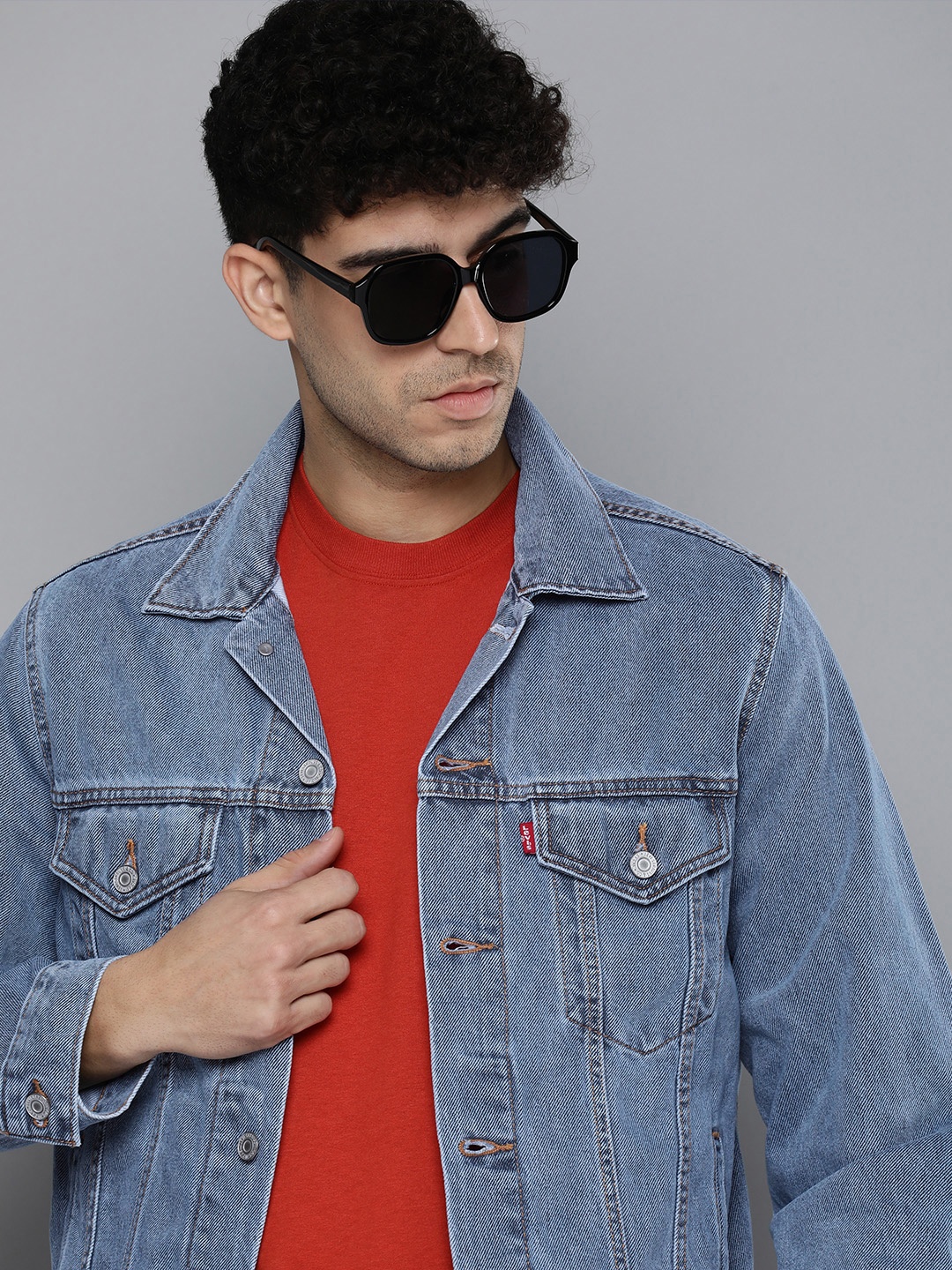 

Levis Spread Collar Denim Jacket, Blue