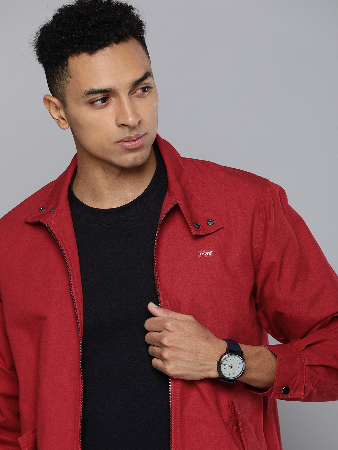 

Levis Pure Cotton Denim Jacket, Red