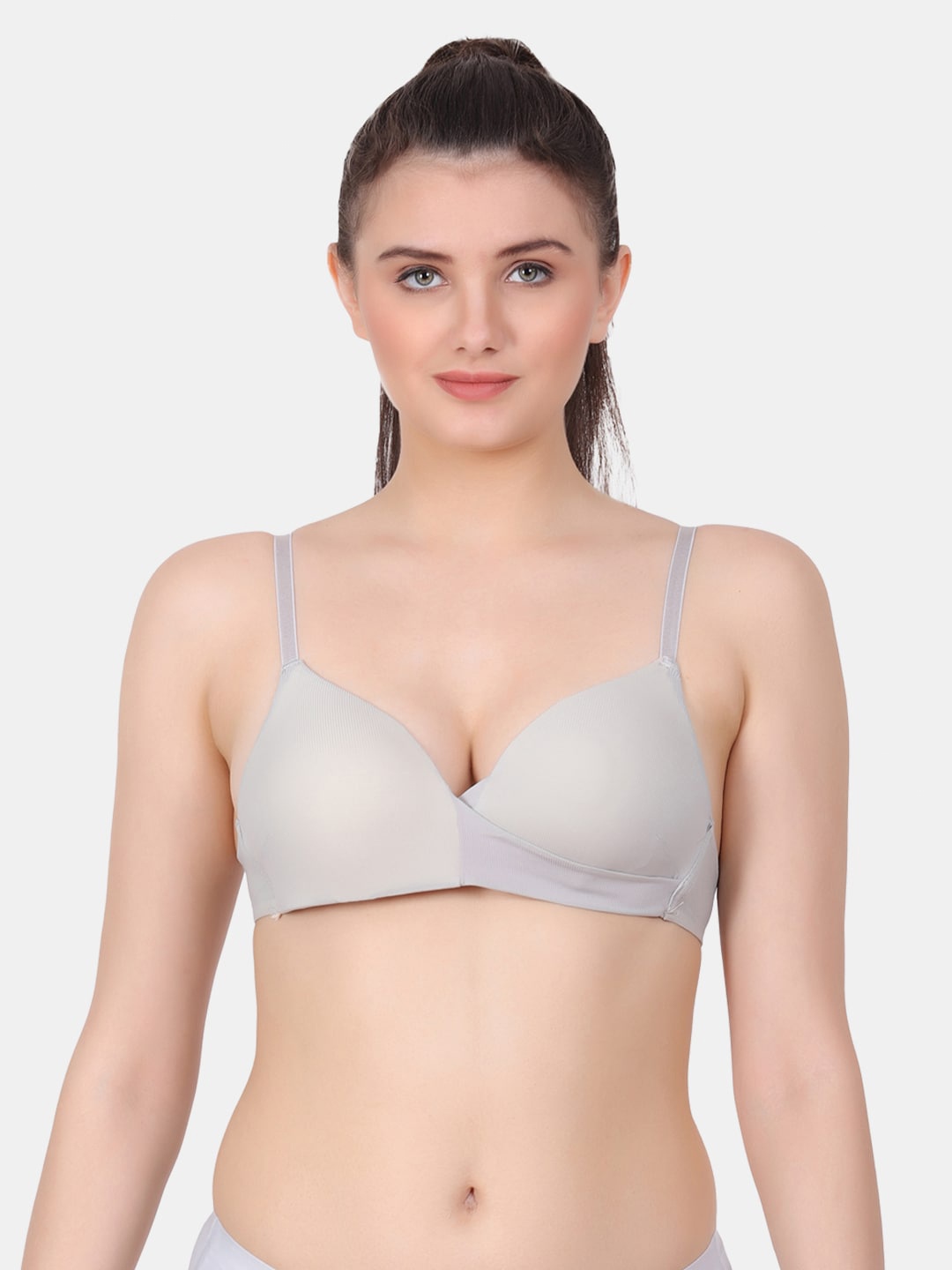 

Amour Secret Full Coverage Lightly Padded Bra With All Day Comfort, Grey