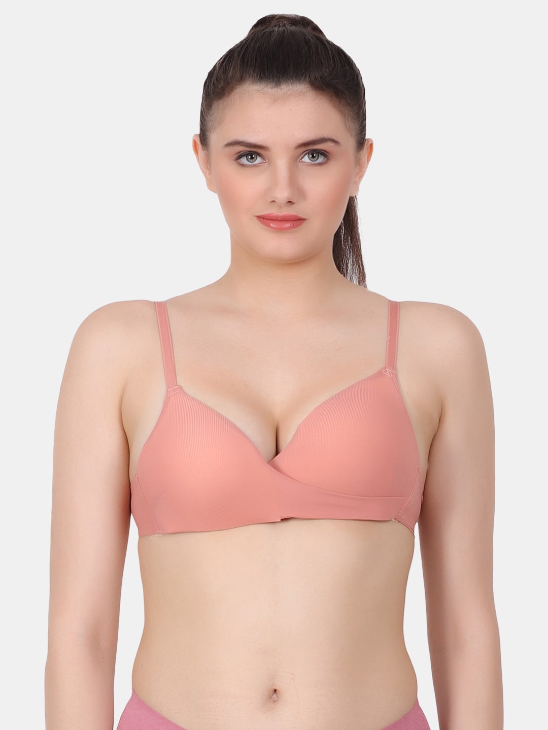 

Amour Secret Full Coverage Lightly Padded Bra With All Day Comfort, Rust