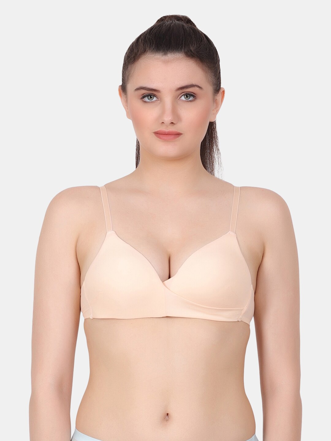 

Amour Secret Full Coverage Lightly Padded Bra with All Day Comfort, Beige