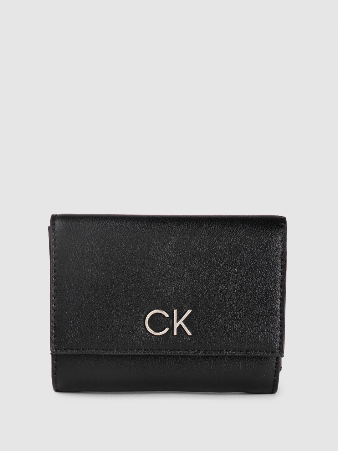 

Calvin Klein Women Three Fold Wallet, Black