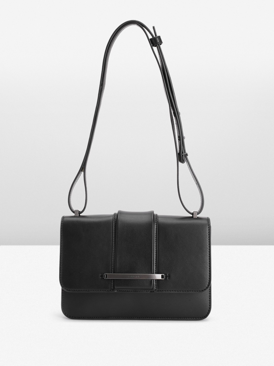 

Calvin Klein Structured Satchel, Black