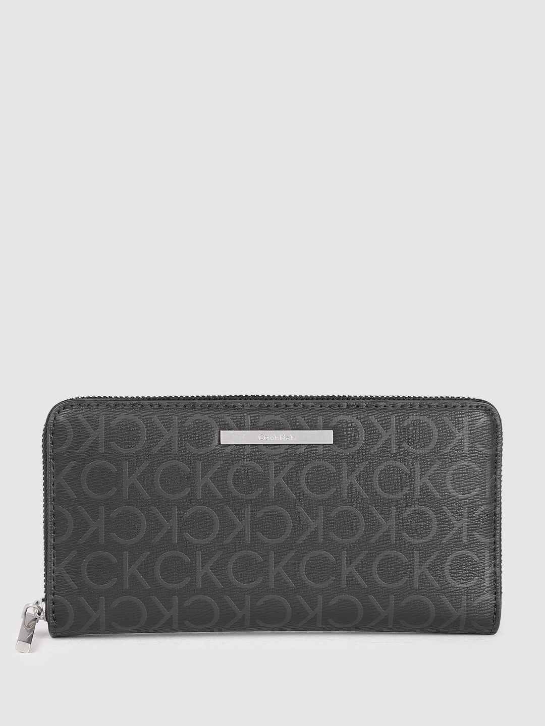 

Calvin Klein Women Printed Zip Around Wallet, Black