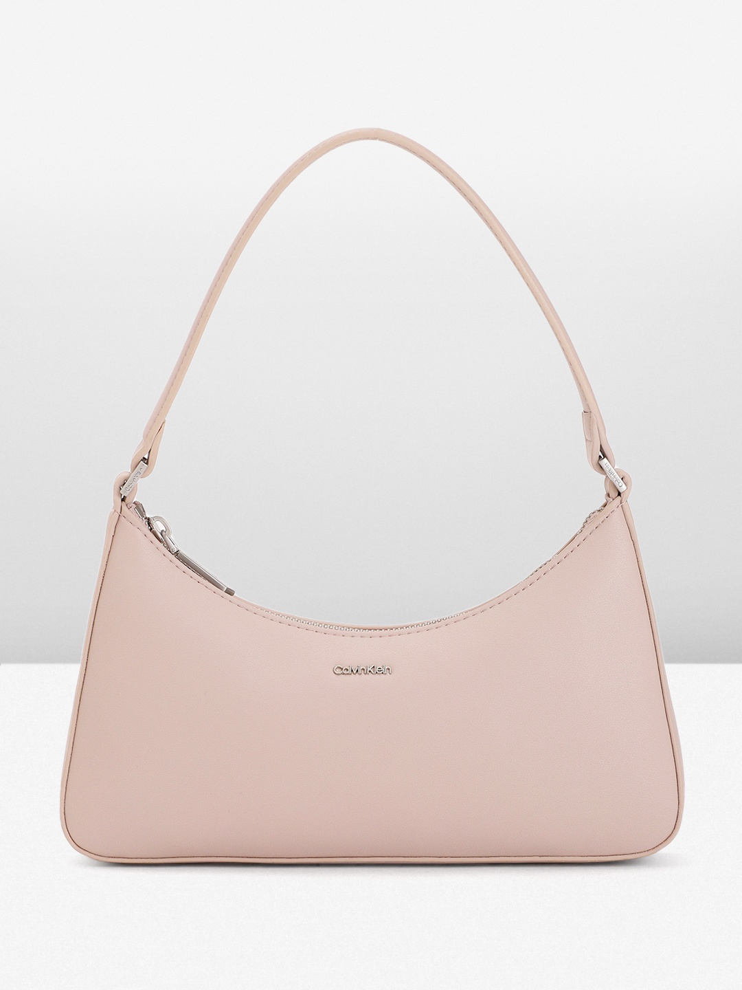 

Calvin Klein Solid Structured Mini Shoulder Bag, Nude