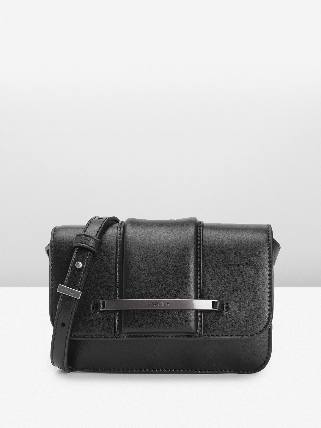 

Calvin Klein Structured Crossbody Sling Bag, Black