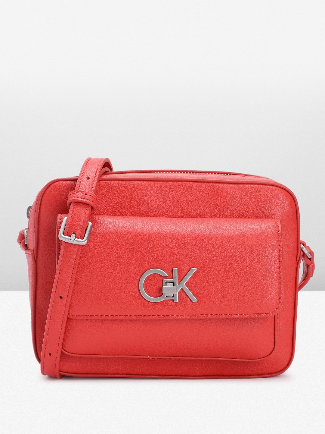 

Calvin Klein Women Solid Sling Bag, Red