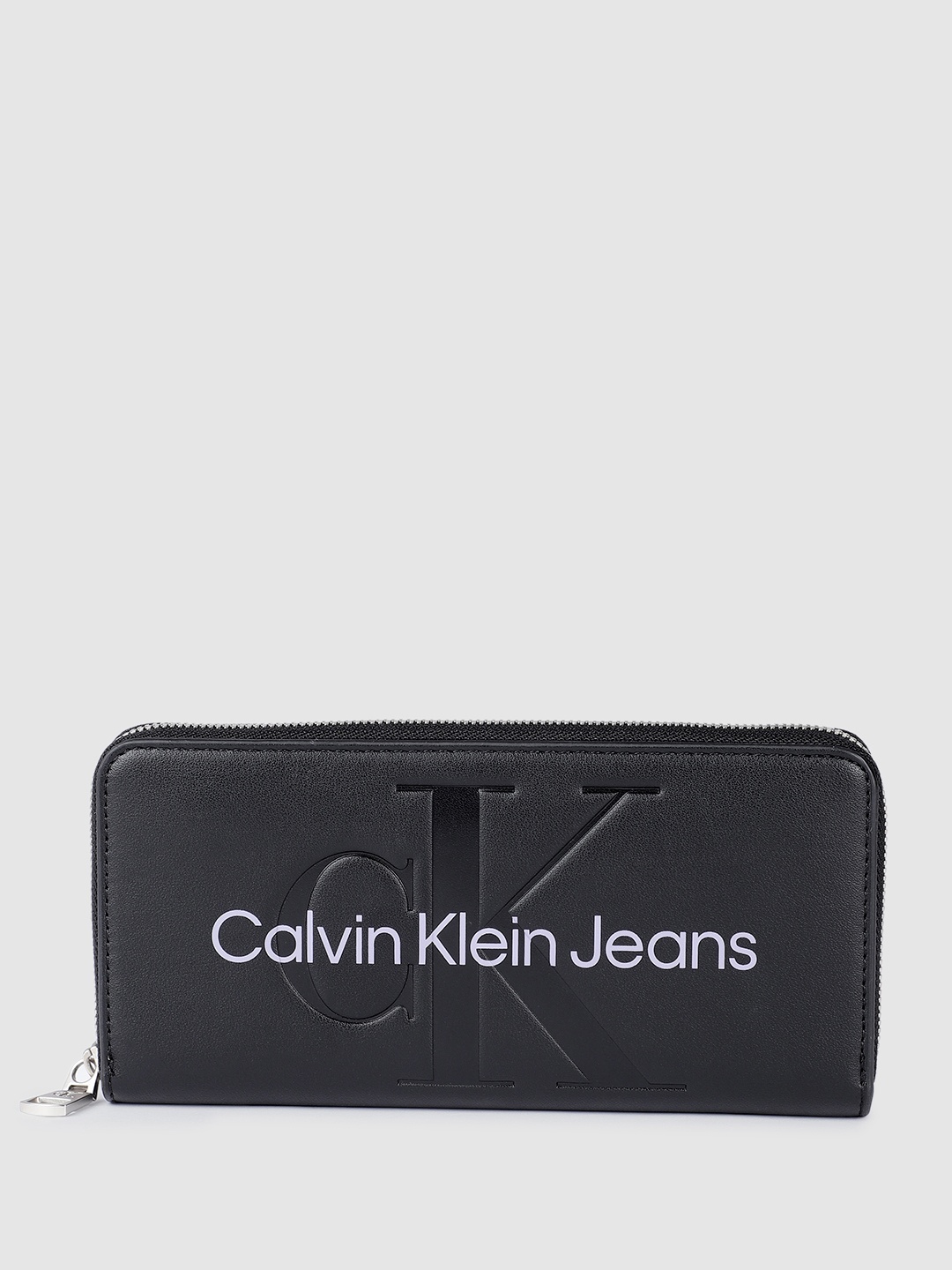 

Calvin Klein Women Printed Zip Around Wallet, Black