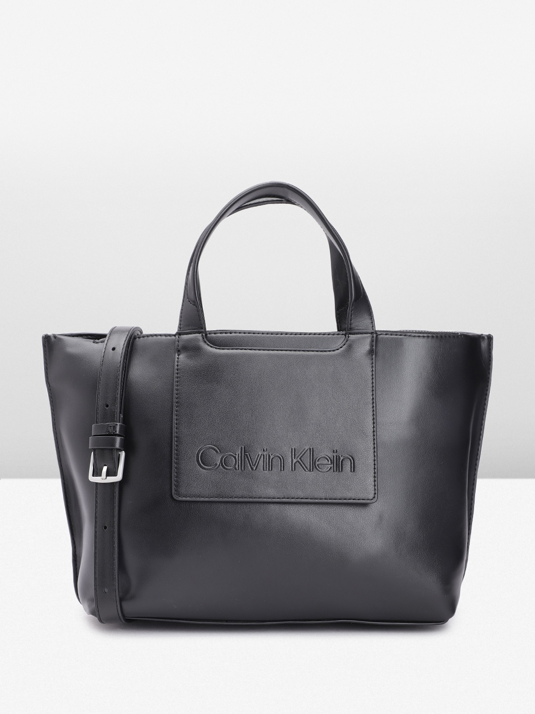 

Calvin Klein Structured Handheld Bag, Black