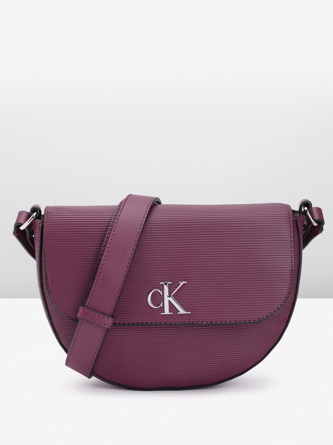 

Calvin Klein Half Moon Sling Bag, Purple
