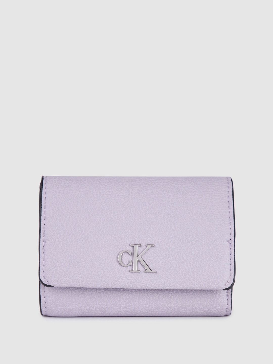 

Calvin Klein Women Solid Three Fold Wallet, Lavender