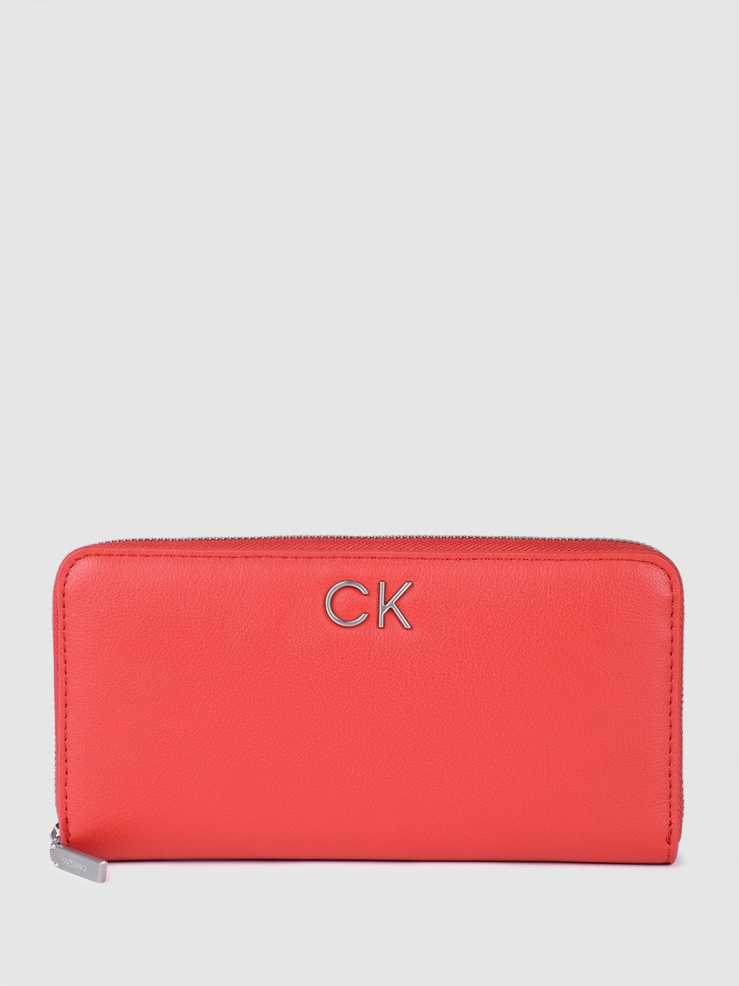 

Calvin Klein Women Solid Zip Around Wallet, Red