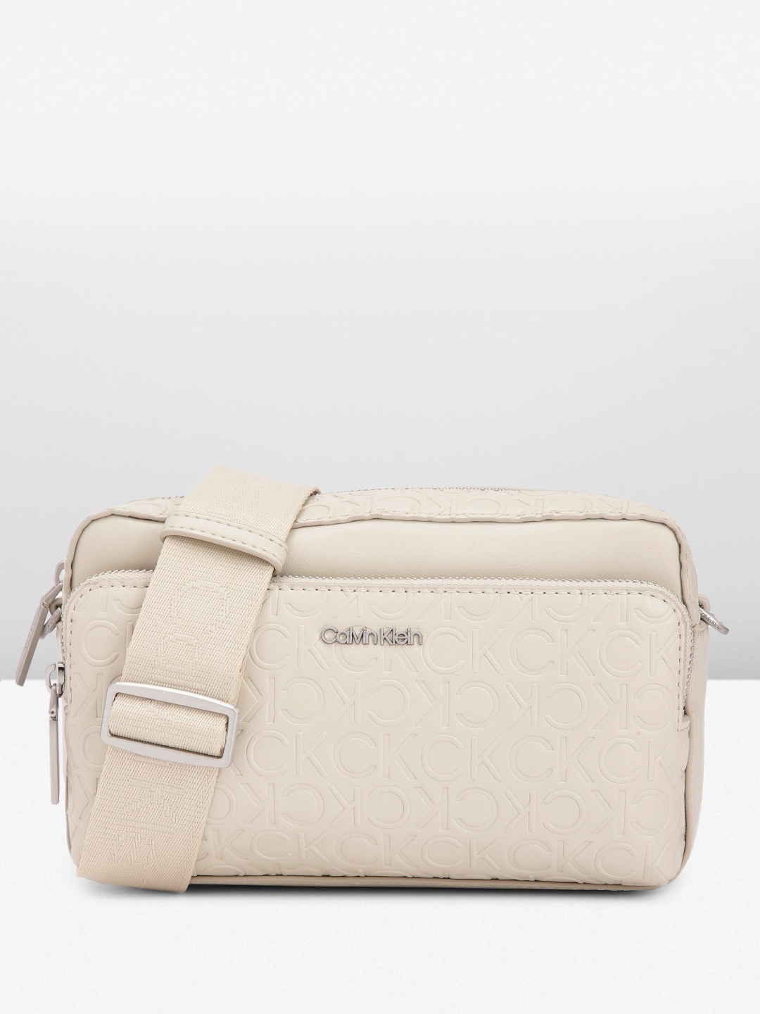 

Calvin Klein Structured Sling Bag, Grey
