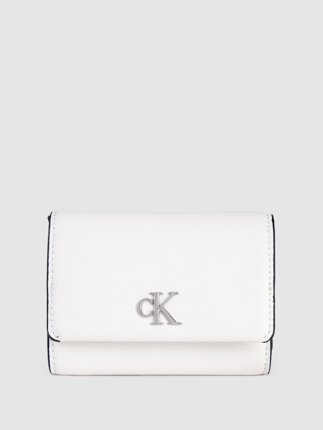 

Calvin Klein Women Solid Three Fold Wallet, White