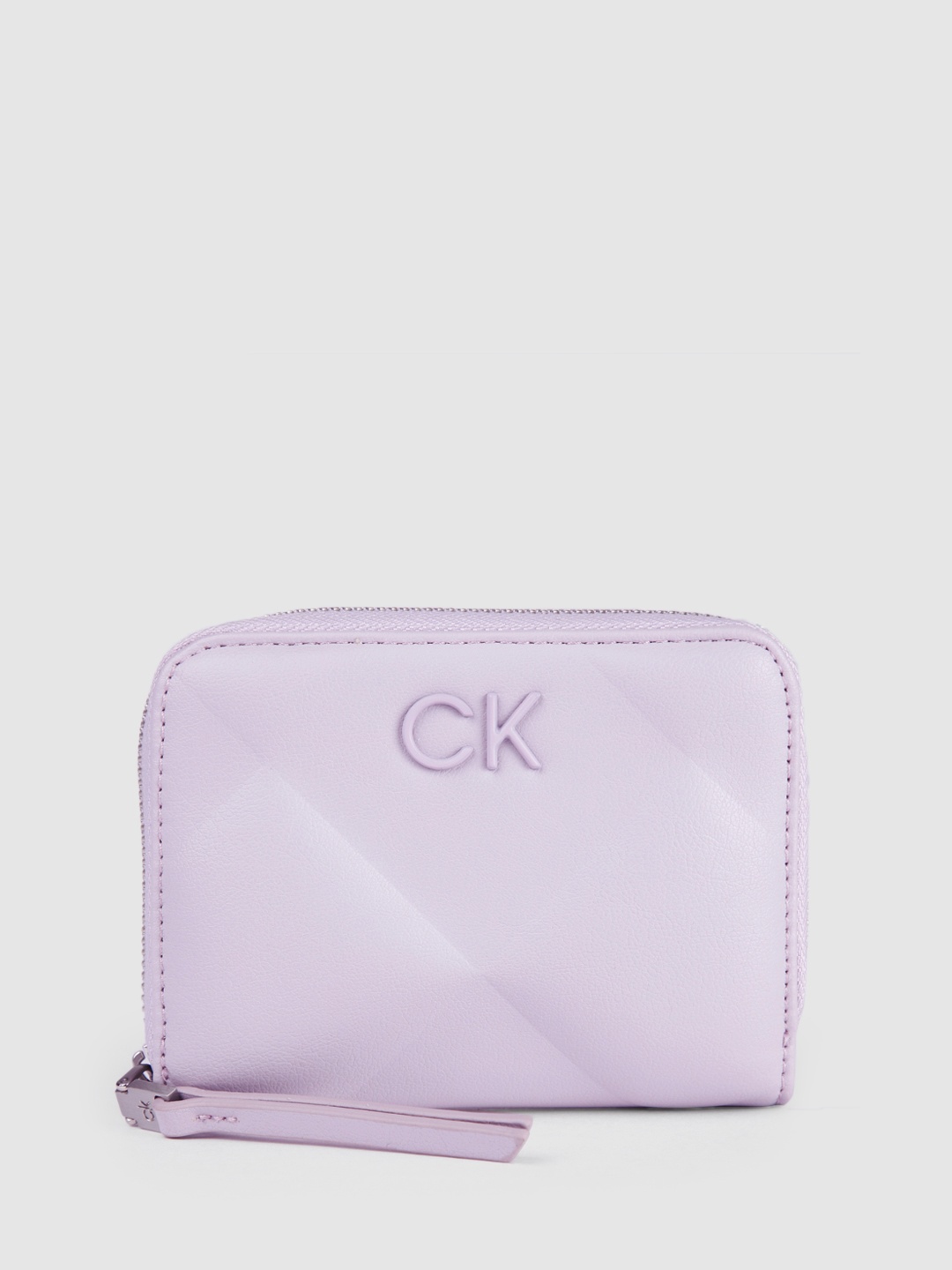 

Calvin Klein Women Quilted Zip Around Wallet, Lavender