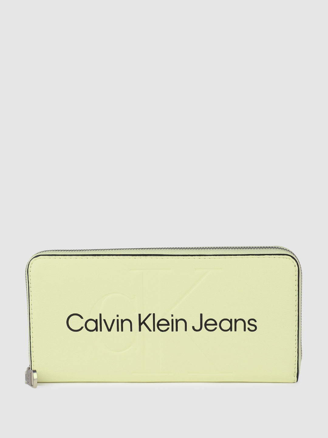 

Calvin Klein Women Brand Logo Printed Zip Around Wallet, Yellow