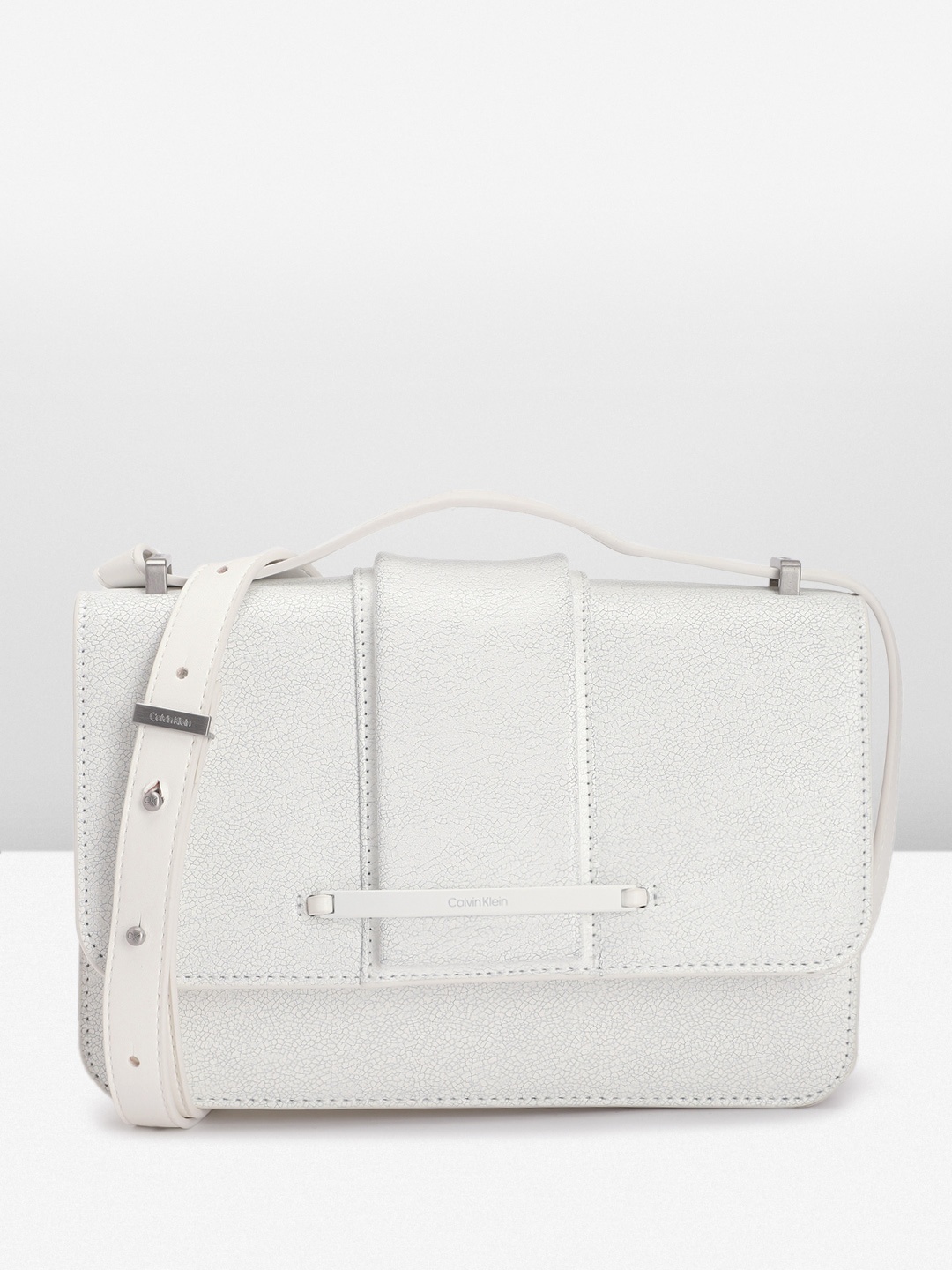 

Calvin Klein Women Solid Satchel, White