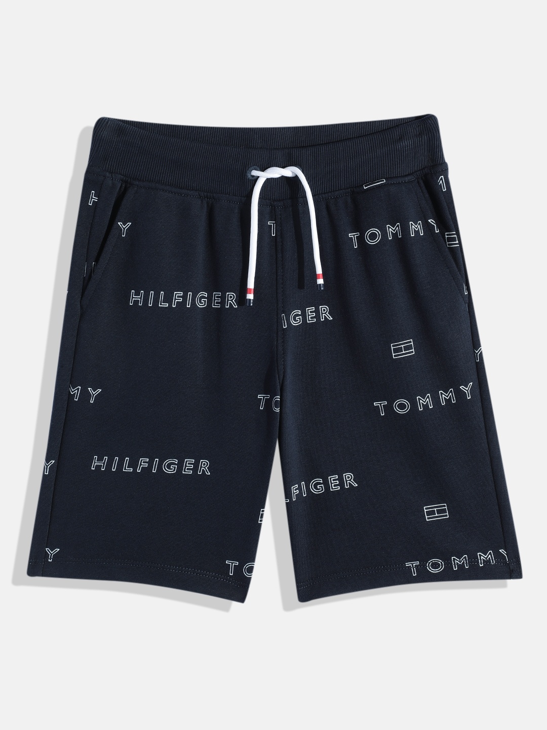 

Tommy Hilfiger Boys Brand Logo Printed Shorts, Blue