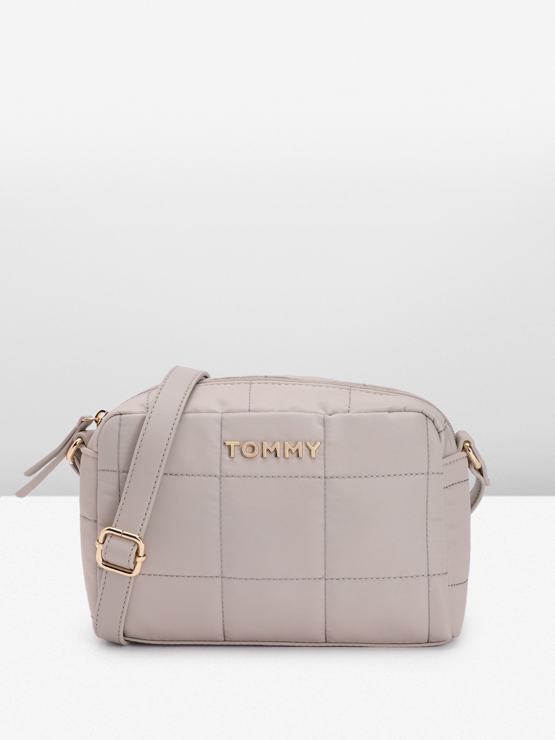 

Tommy Hilfiger Women Solid Sling Bag, Taupe