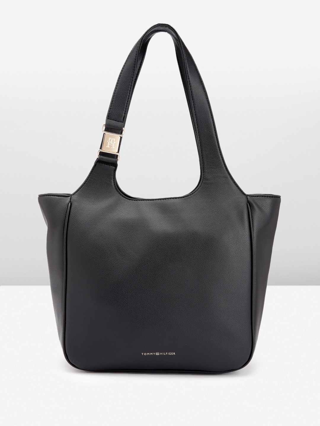 

Tommy Hilfiger Minimal Abstract Textured Structured Shoulder Bag, Black