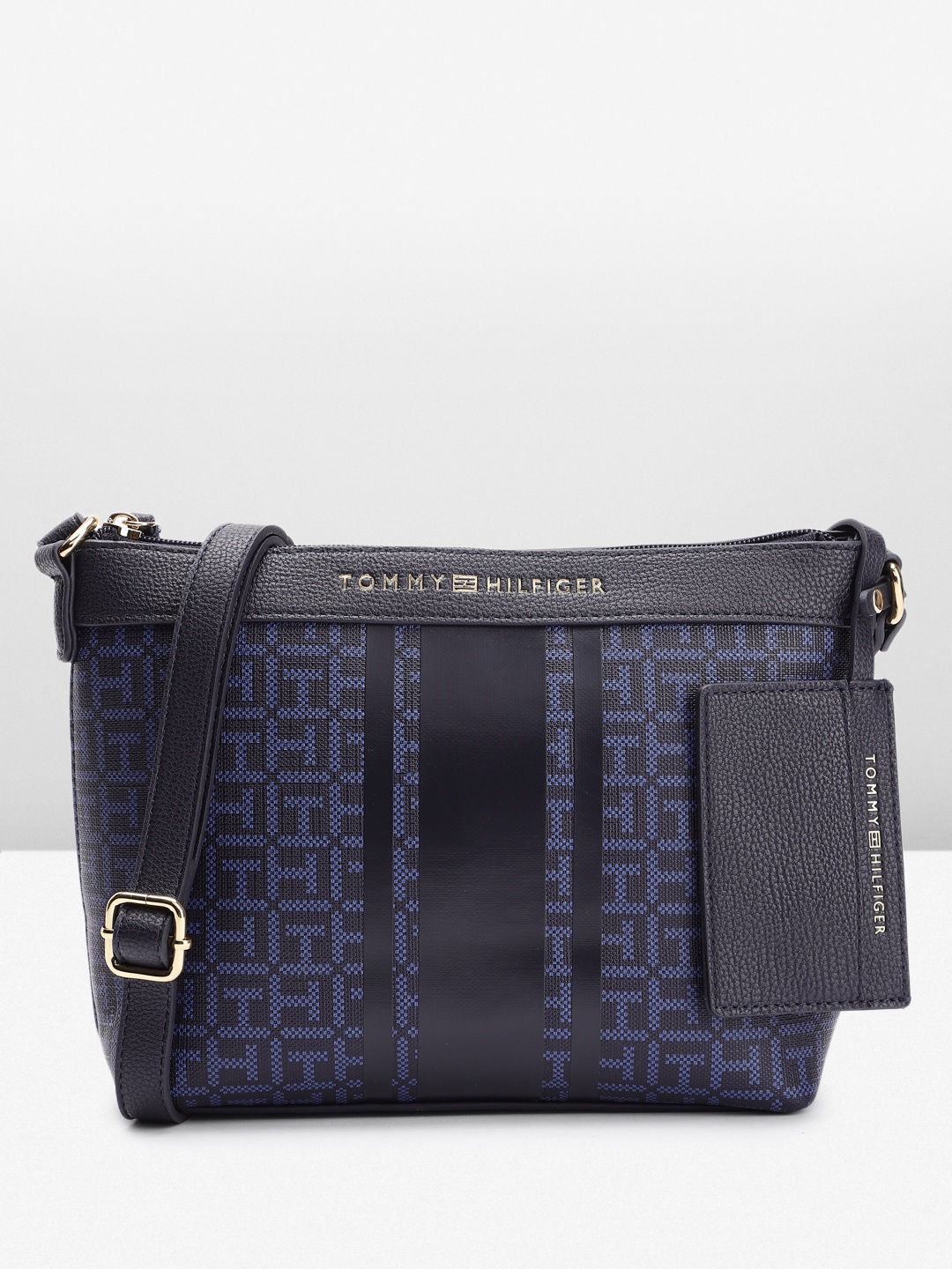 

Tommy Hilfiger JACLYN II Brand Logo Printed Sling Bag, Navy blue