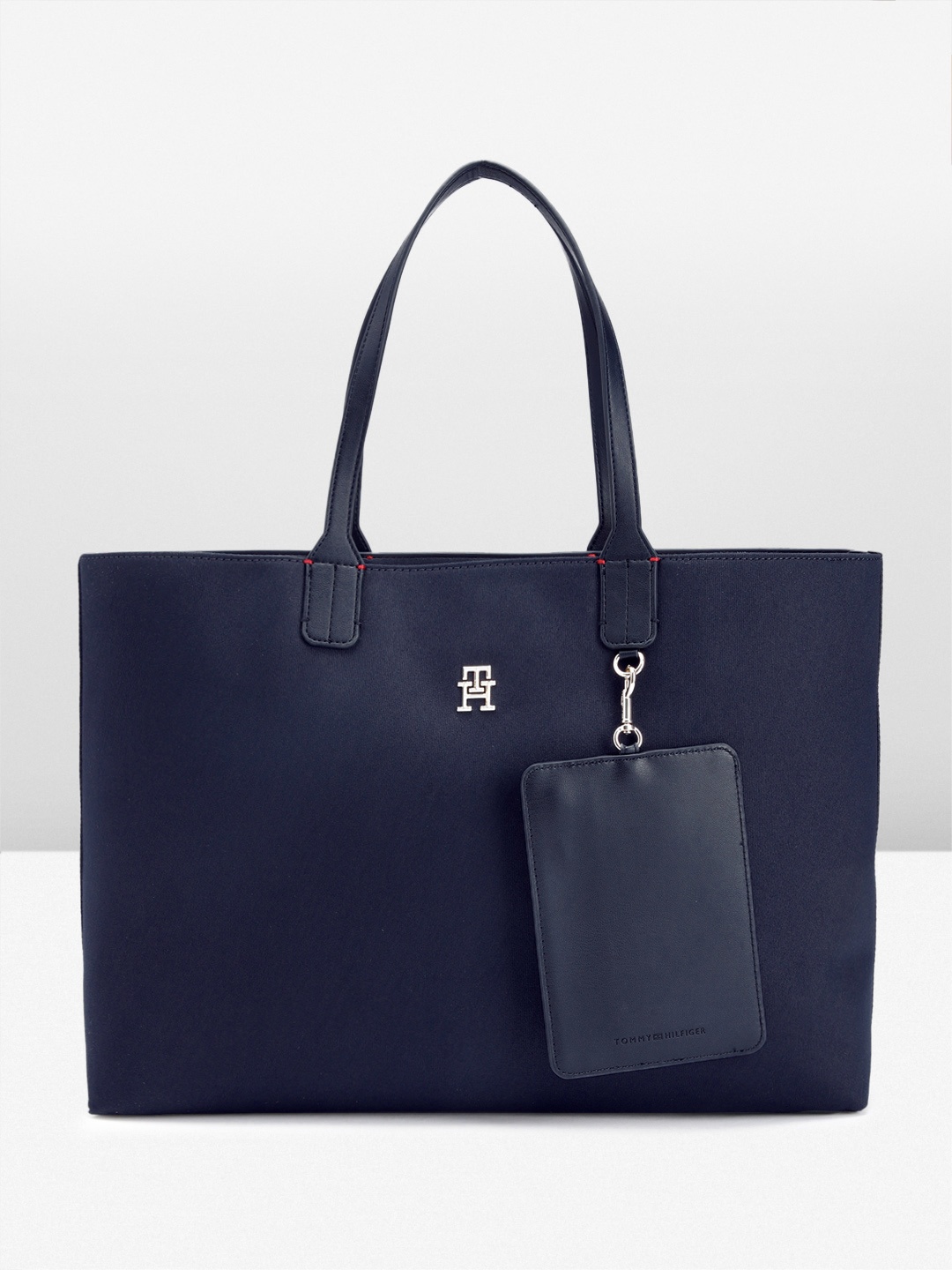 

Tommy Hilfiger Solid Oversized Structured Shoulder Bag, Blue